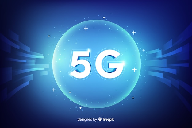 無料ベクター 5gコンセプトの背景