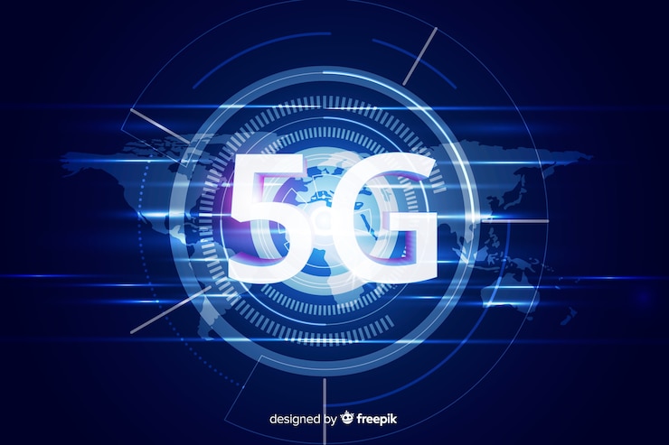 Free Vector 5g concept modern background