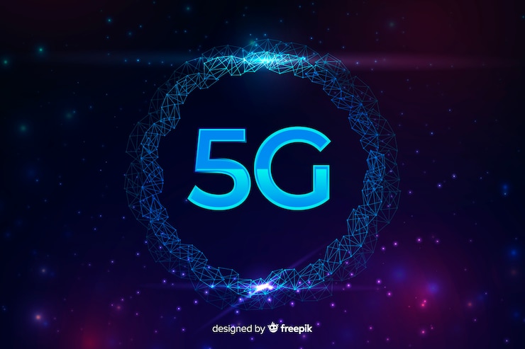 Free Vector 5g internet connection concept background