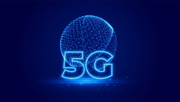 5G通信技術のデジタル背景