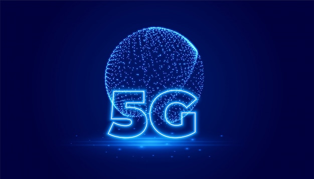 5G телекоммуникационная технология цифровой фон