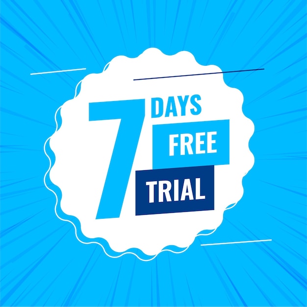 7 days or a week free trial banner