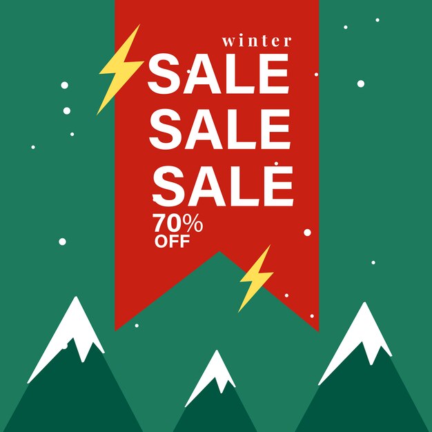 70% off sale badge vector