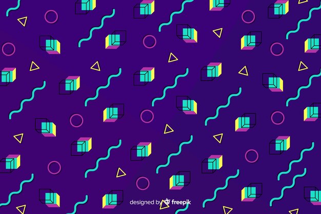 80's geometric background