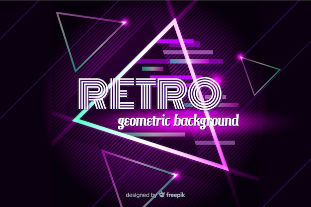 Free vector 80's geometric colorful decorative background