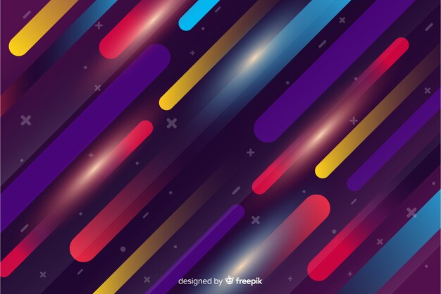 Free vector 80 style background with geometric shapes