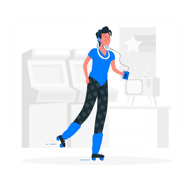 Free Vector 80s concept illustration
