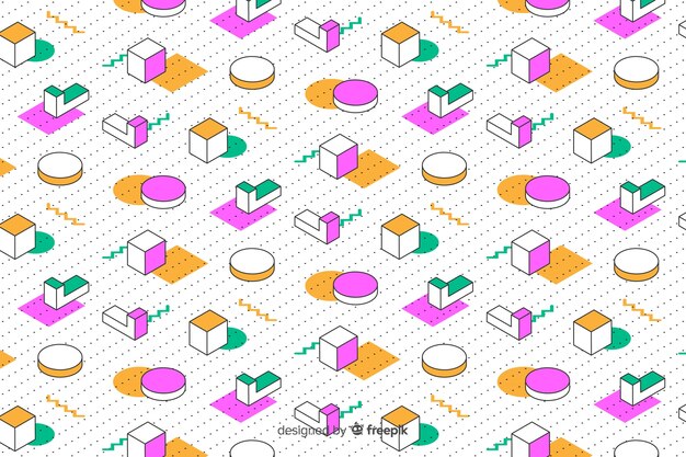 Free vector 80s geometric background design with retro style