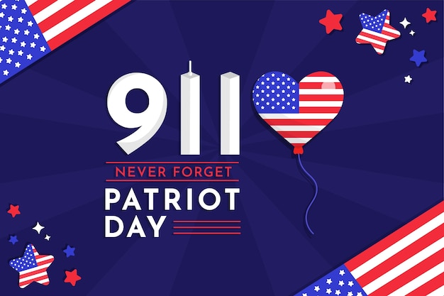 Free vector 9.11 patriot day background