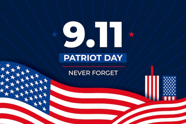 Free vector 9.11 patriot day background