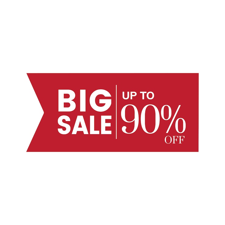 Free Vector 90 percent off badge vector