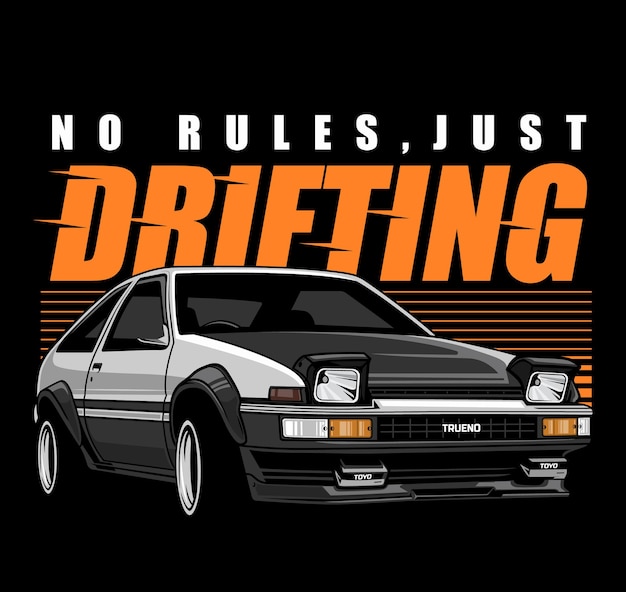 9トヨタトレノae86 プレミアムベクター