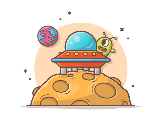 イラスト集 心に強く訴える宇宙船 イラスト かわいい