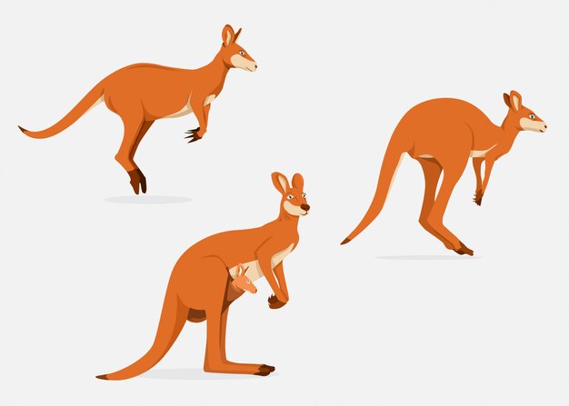 元のカンガルー イラスト 正面 最高の動物画像