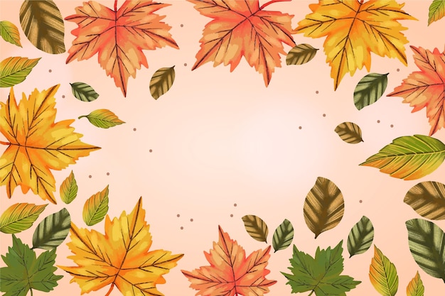 紅葉と空のスペースで描かれた壁紙 無料のベクター 紅葉と空のスペースで描かれた壁紙 無料のベクター