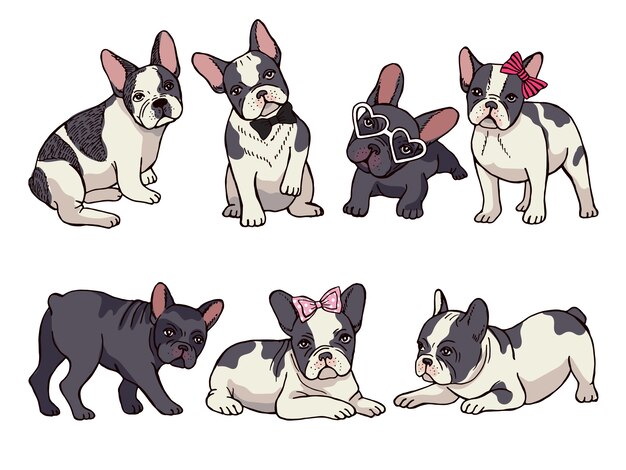 最高のフレンチブルドッグ イラスト 最高の動物画像