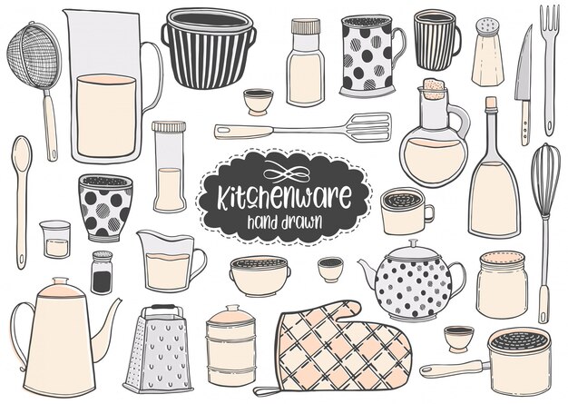新鮮な手書き キッチン 用品 イラスト 動物ゾーン