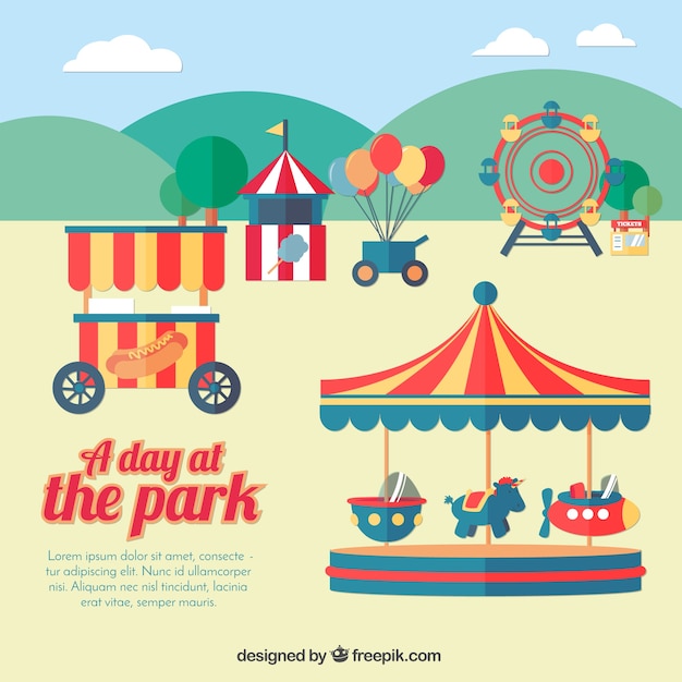 Бесплатное векторное изображение День в парке