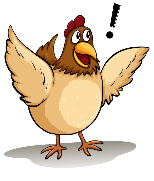 Бесплатное векторное изображение Жирная курица