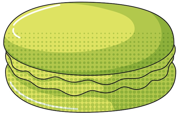 무료 벡터 흰색 바탕에 마카롱