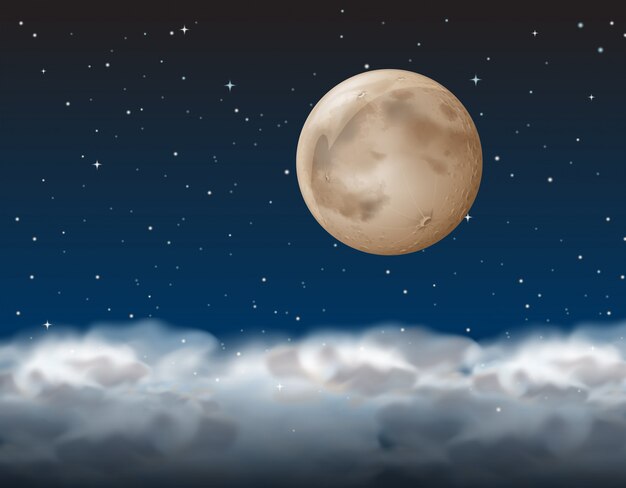 夜空の背景 無料のベクター