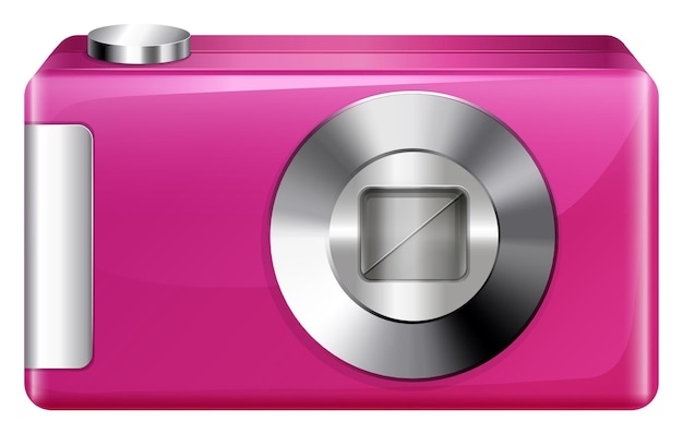 Бесплатное векторное изображение Розовая камера