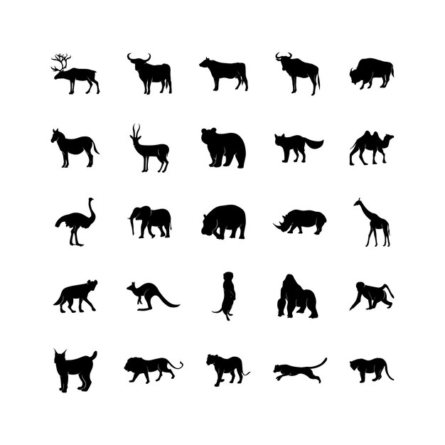 かわいい動物の顔 無料のベクター