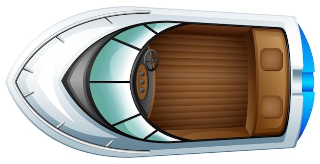 無料ベクター ボートの上面図