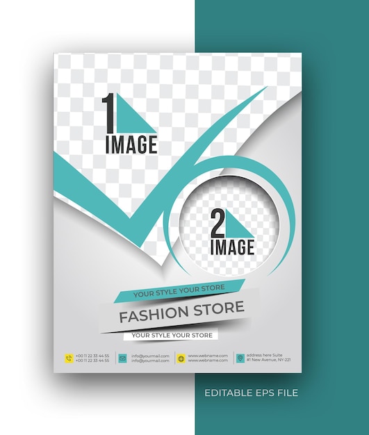 Free vector a4 flyer poster brochure social media post promotion design template