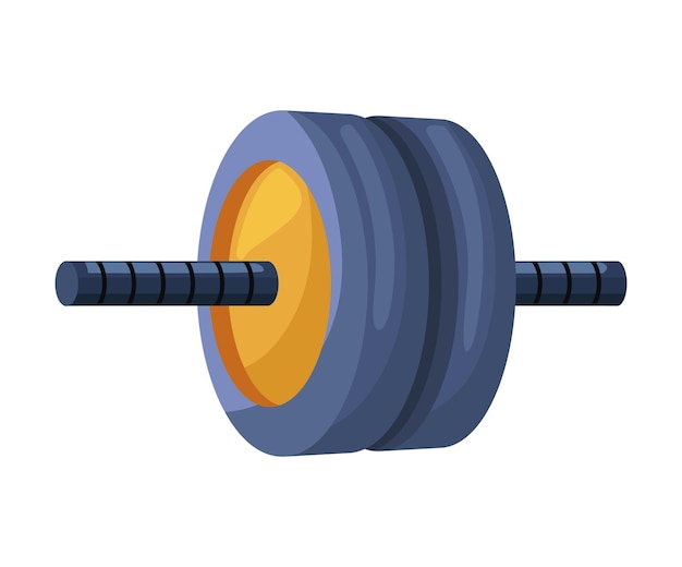 Abs gym wheel equipment icon