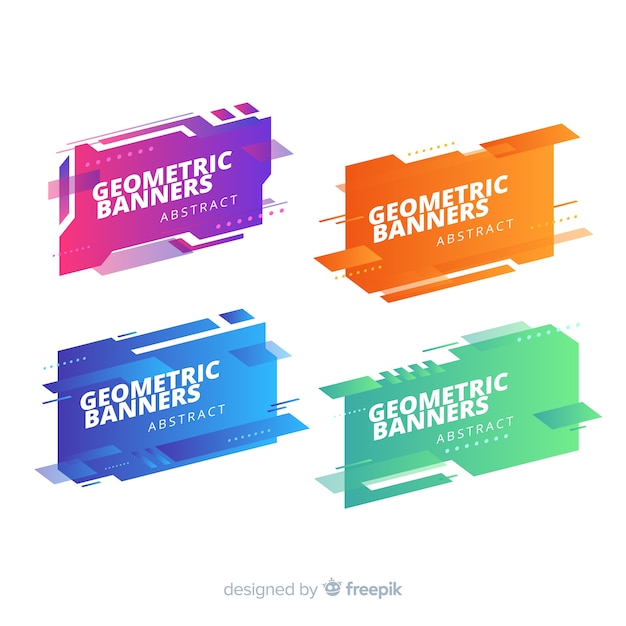 Free vector abstrac banners