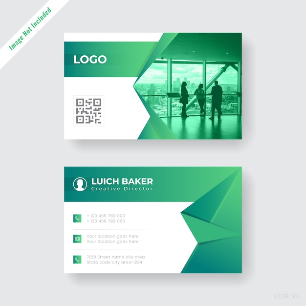 Abstrac companyt business card design