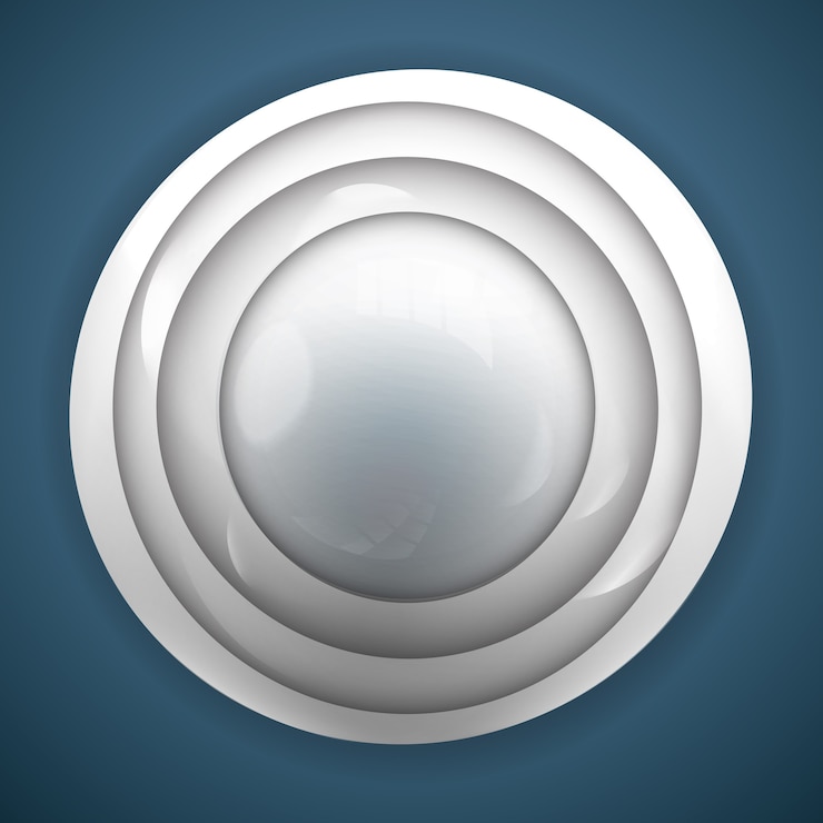 Free Vector abstract 3d background for design with realistic grey button