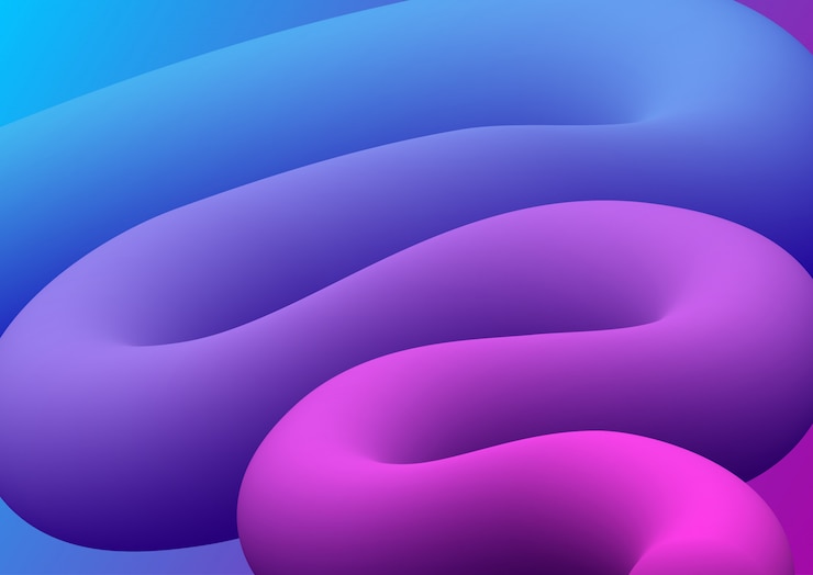 Free Vector abstract 3d blend shape background