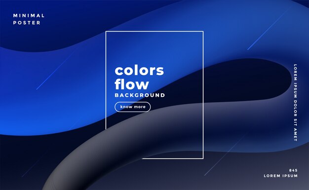 Abstract 3d dark background with fluid loop effect