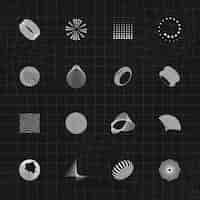 Free vector abstract 3d design elements collection