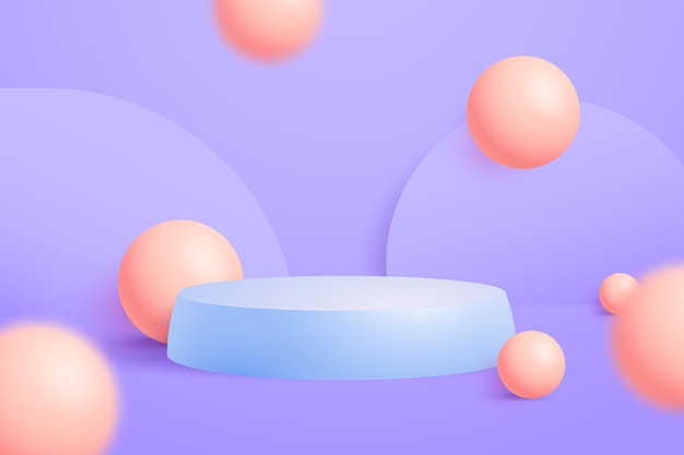Abstract 3d podium background