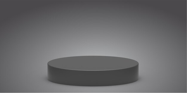Абстрактная 3D круглая платформа с эффектом фона дизайн баннера многоцелевой