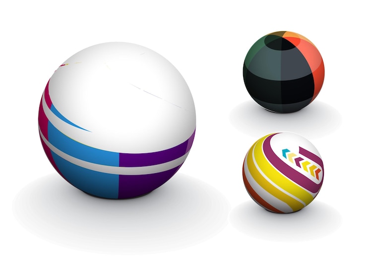 Бесплатный Вектор абстрактная 3d сфера с дизайном pattern sphere