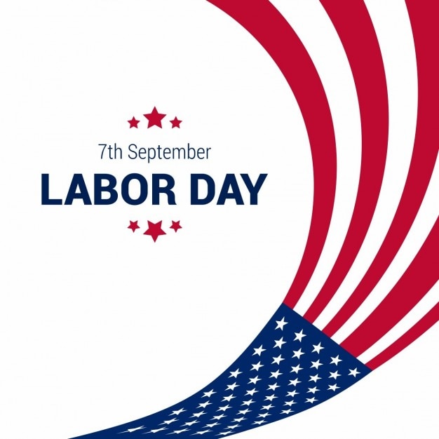 Abstract american flag background of labor day