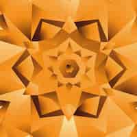 Бесплатное векторное изображение Абстрактный геометрический и оранжевый фон