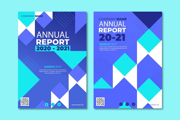 Abstract annual report 2020/2021 template set