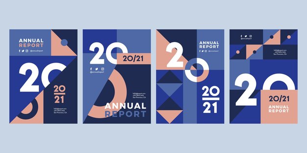 추상 연례 보고서 2020-2021 템플릿