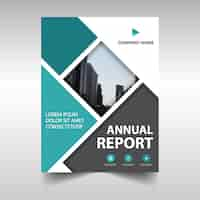 Free vector abstract annual report cover