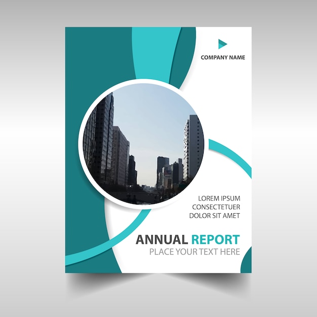 Free vector abstract annual report template