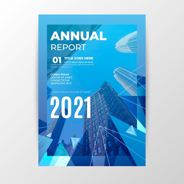 Abstract annual report template