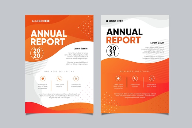 Abstract annual report template