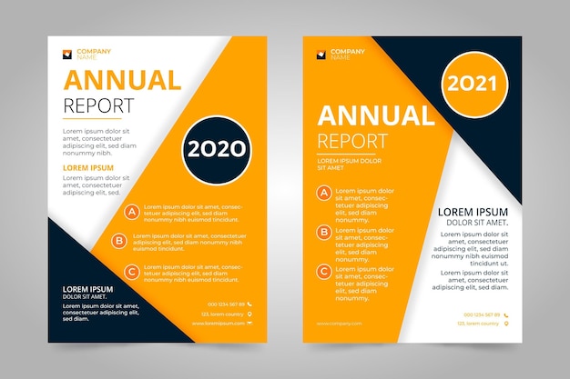 Abstract annual report template