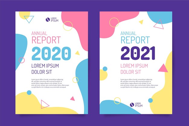 Abstract annual report template