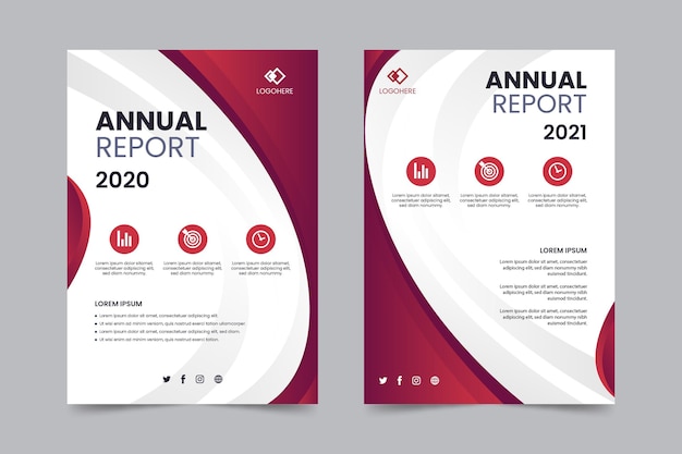 Abstract annual report template